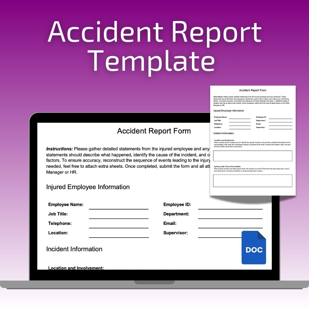Workplace Accident Report Form