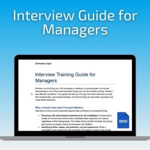 Interview Training Guide for Managers