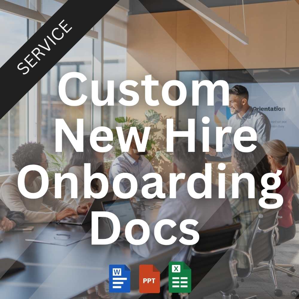 services included in custom onboarding program documentation