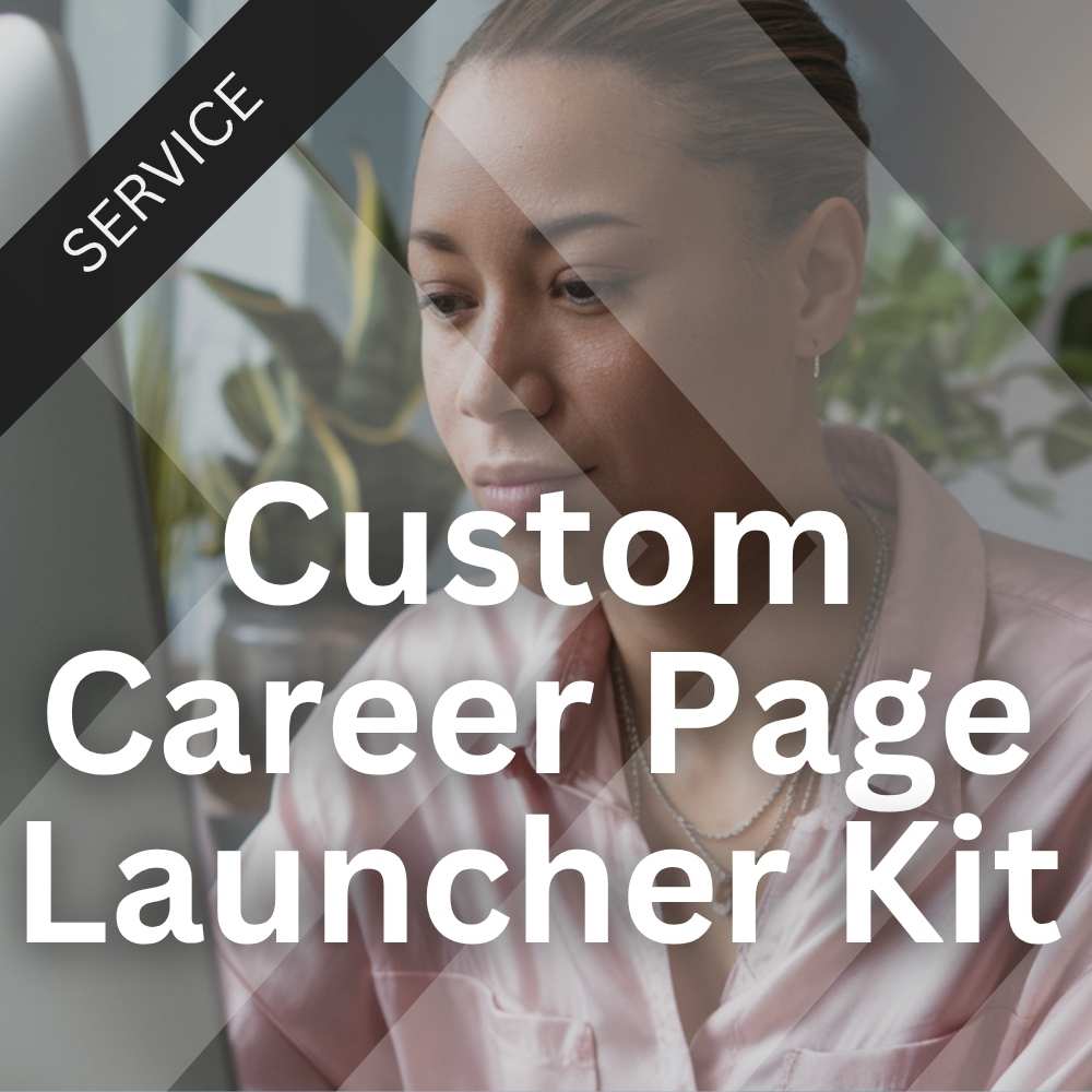 HR professional looking at custom career page