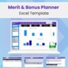 Excel Merit and Bonus Tracker Dashboard